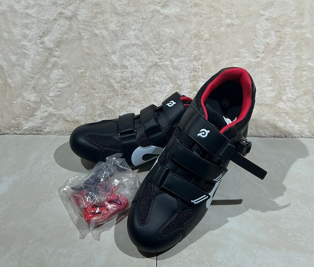 Peloton Cycling Shoes Men’s Size 48 Black Indoor Bike Shoes w/ Delta Cleats NWT